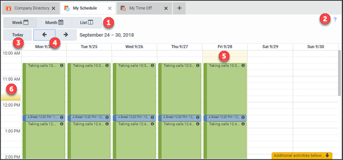 Interaction Connect - My Schedule